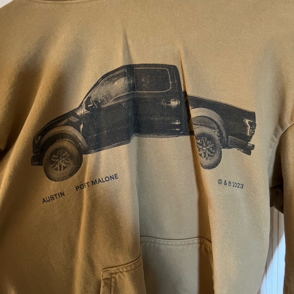 Austin Post Malone Tan Crewneck Sweater